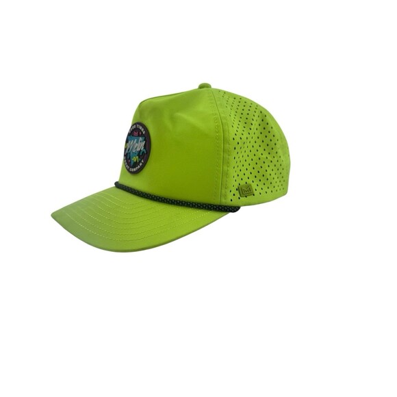 Melin Hydro Coronado Burst Neon Yellow Waterproof Snapback Hat Classic HTF Color - Picture 4 of 16